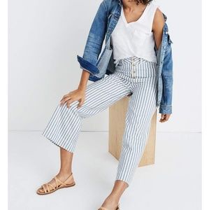 Madewell Tall Emmett Wide Leg Cropped Pants
